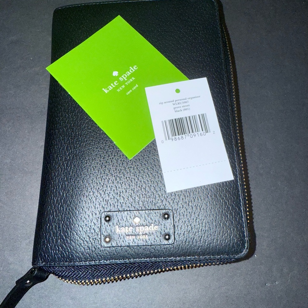 Kate Spade Black Wellesley Planner Perfect With Inserts!